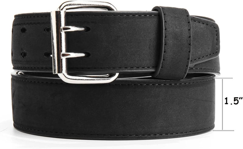 DALAYEA Big & Tall Belt for Mens 56"-80" Genuine Leather Belt Reinforced Strap Extra Long Belts for Casual Work Jean - Image 4